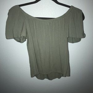 Olive green blouse